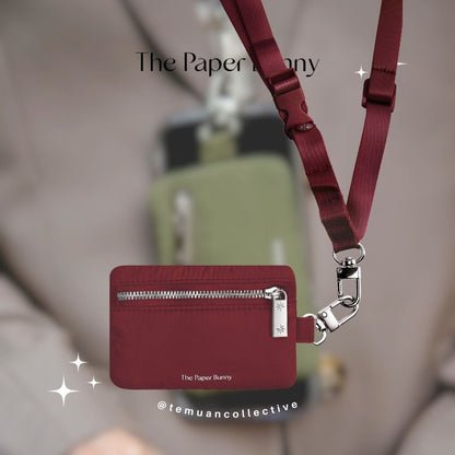 The Paper Bunny Commuter Phone Strap and Puffer Card Pouch Set