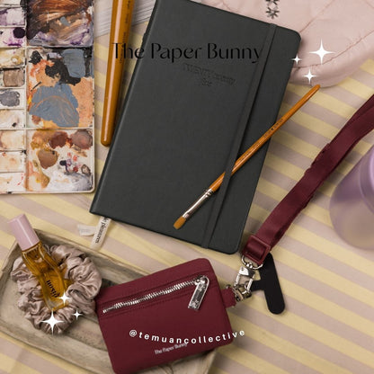 The Paper Bunny Commuter Phone Strap and Puffer Card Pouch Set