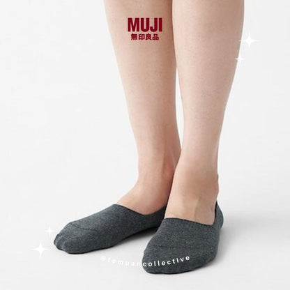 MUJI Japan Thin No Show Socks with Heel Grip