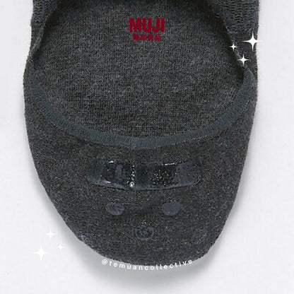MUJI Japan Thin No Show Socks with Heel Grip