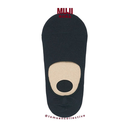 MUJI Japan Thin No Show Socks with Heel Grip