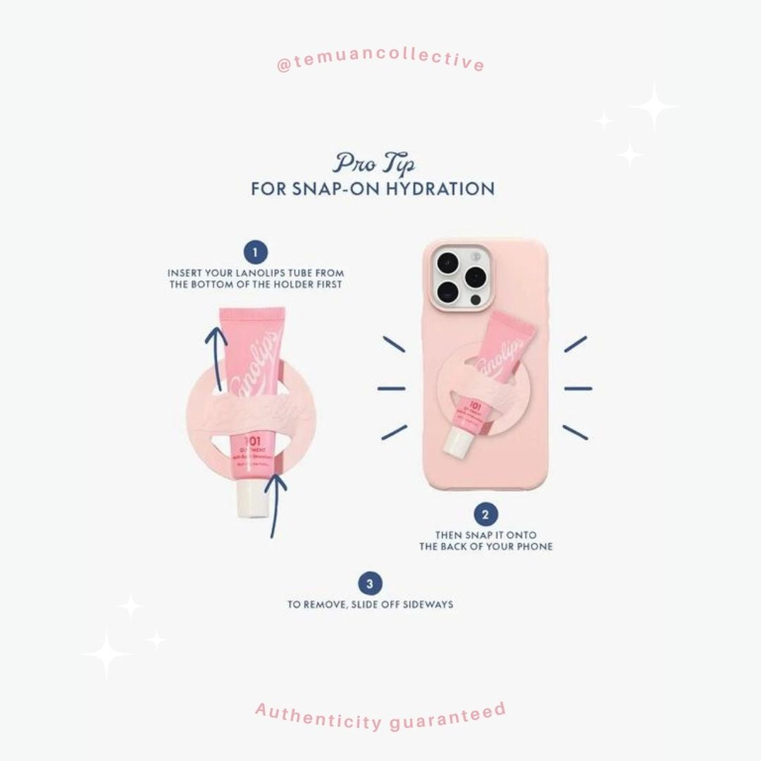 Lanolips 101 Ointment Strawberry & Phone Lip Balm Holder 10g