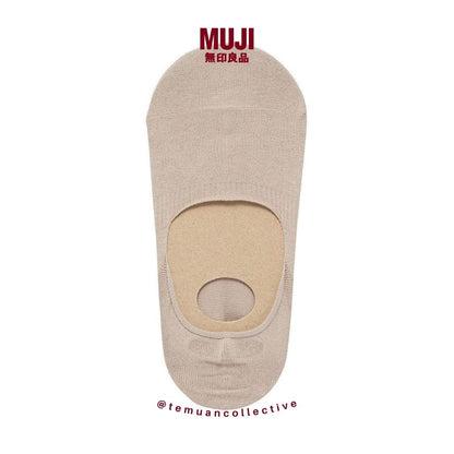 MUJI Japan Thin No Show Socks with Heel Grip