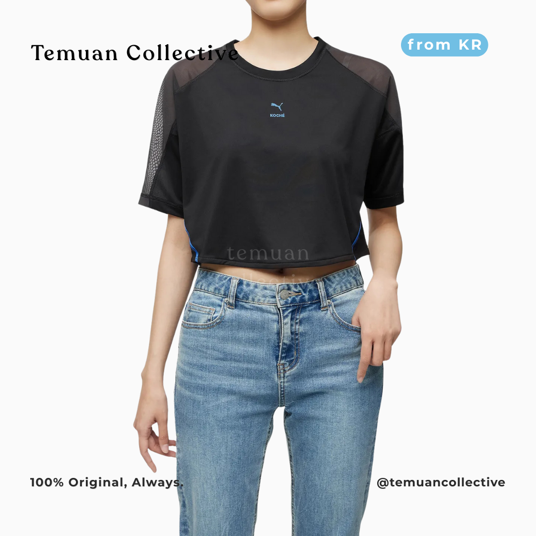 Puma × Koché Cropped Tee Black