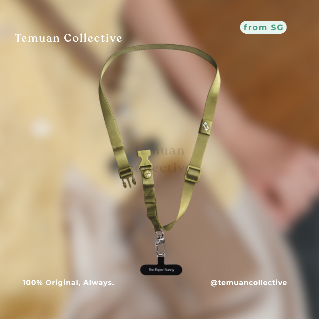 The Paper Bunny Commuter Phone Strap and Puffer Card Pouch Set