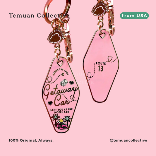 Taylor Swift Getaway Car Motel Keychain