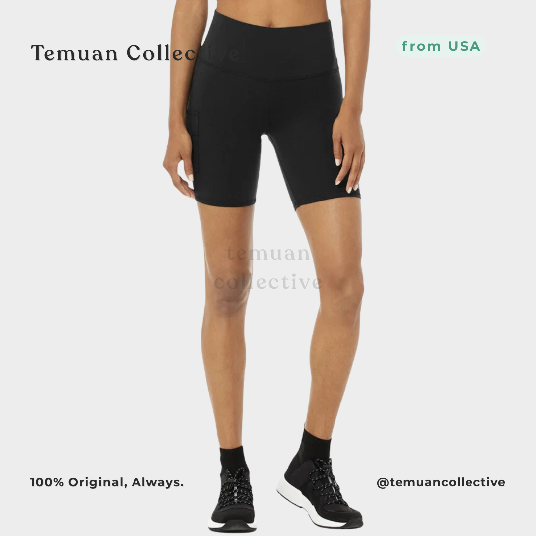 Alo Yoga High-Waist Cargo Short Black 7"