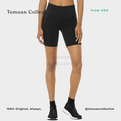 Alo Yoga High-Waist Cargo Short Black 7"