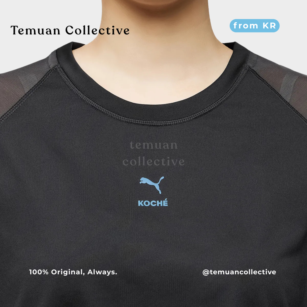 Puma × Koché Cropped Tee Black