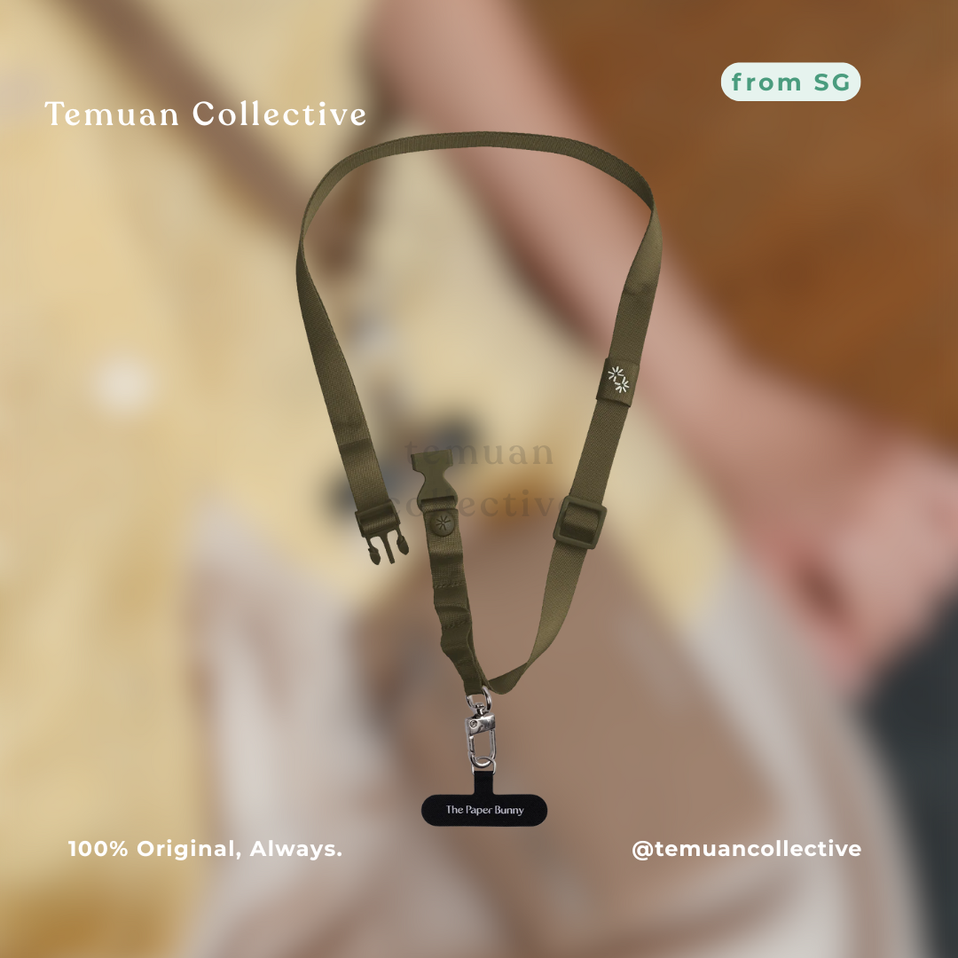 The Paper Bunny Commuter Phone Strap and Puffer Card Pouch Set