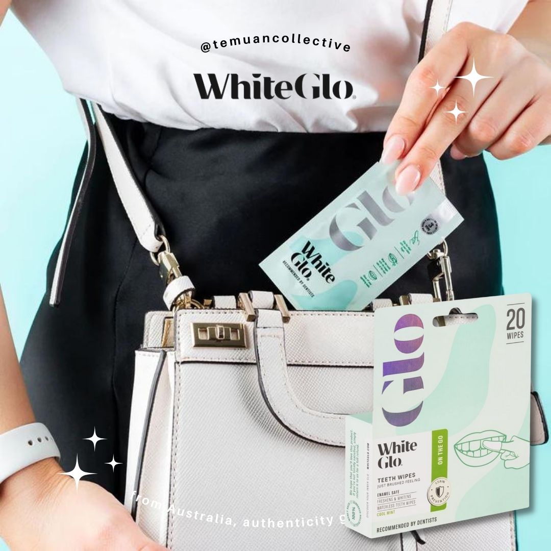 White Glo Waterless Teeth Wipes