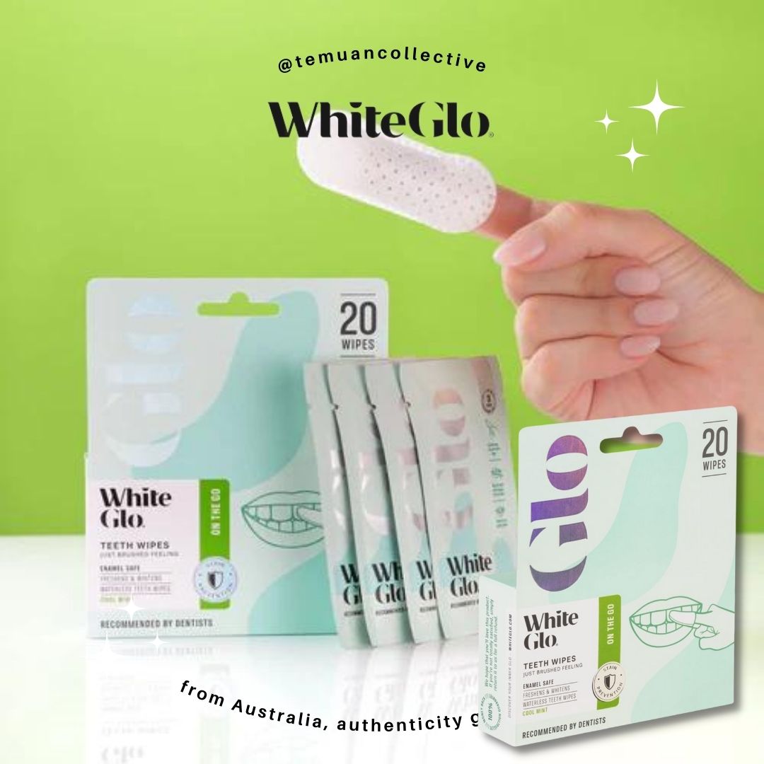 White Glo Waterless Teeth Wipes