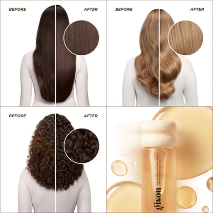 GISOU Honey Gloss Collagen Drops Hair Oil Fine Medium Hair Serum