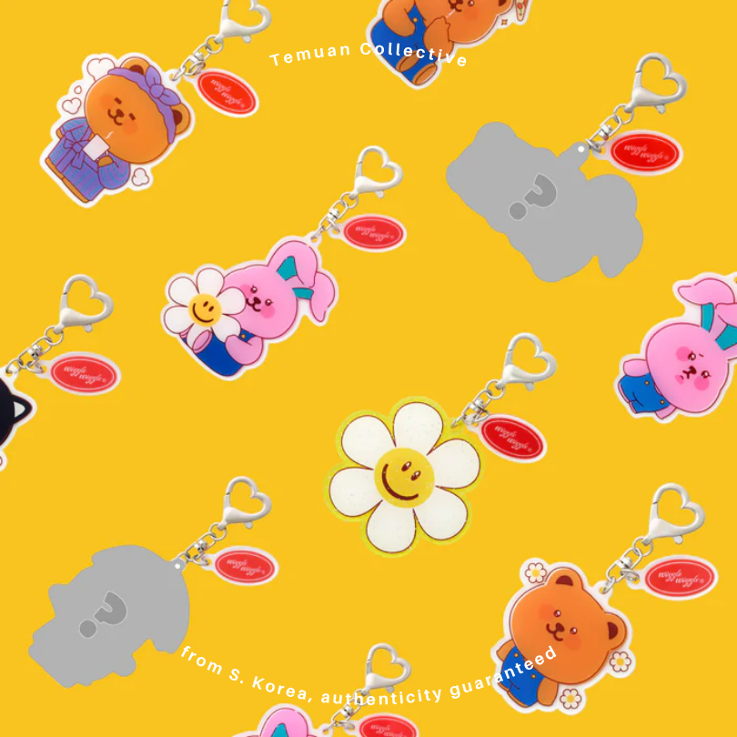 Wiggle Wiggle Acrylic Random Keyring