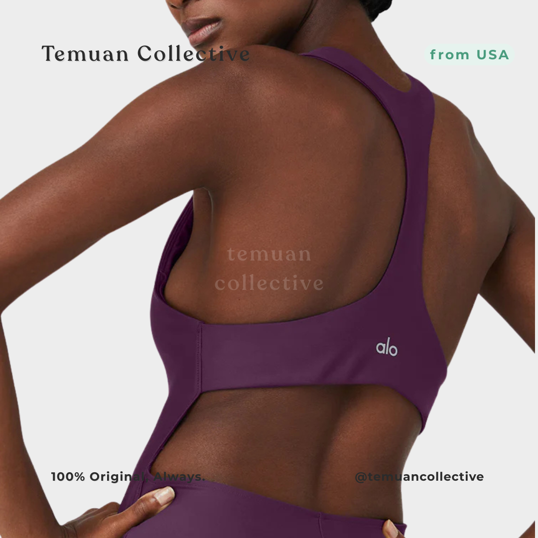 Alo Yoga Airlift Fly Dress Dark Plum