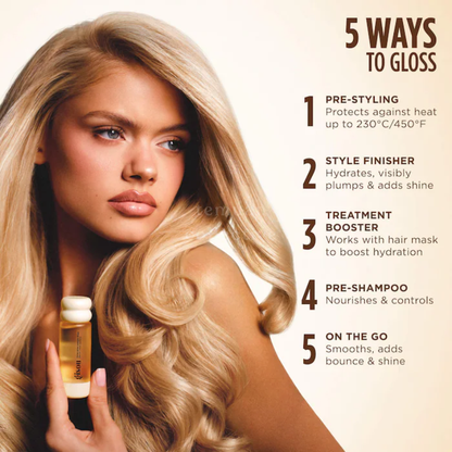 GISOU Honey Gloss Collagen Drops Hair Oil Fine Medium Hair Serum