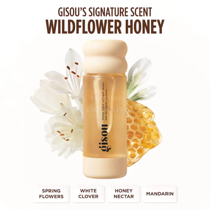 GISOU Honey Gloss Collagen Drops Hair Oil Fine Medium Hair Serum
