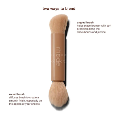 RHODE  Pocket Brush Double Ended Makeup Brush