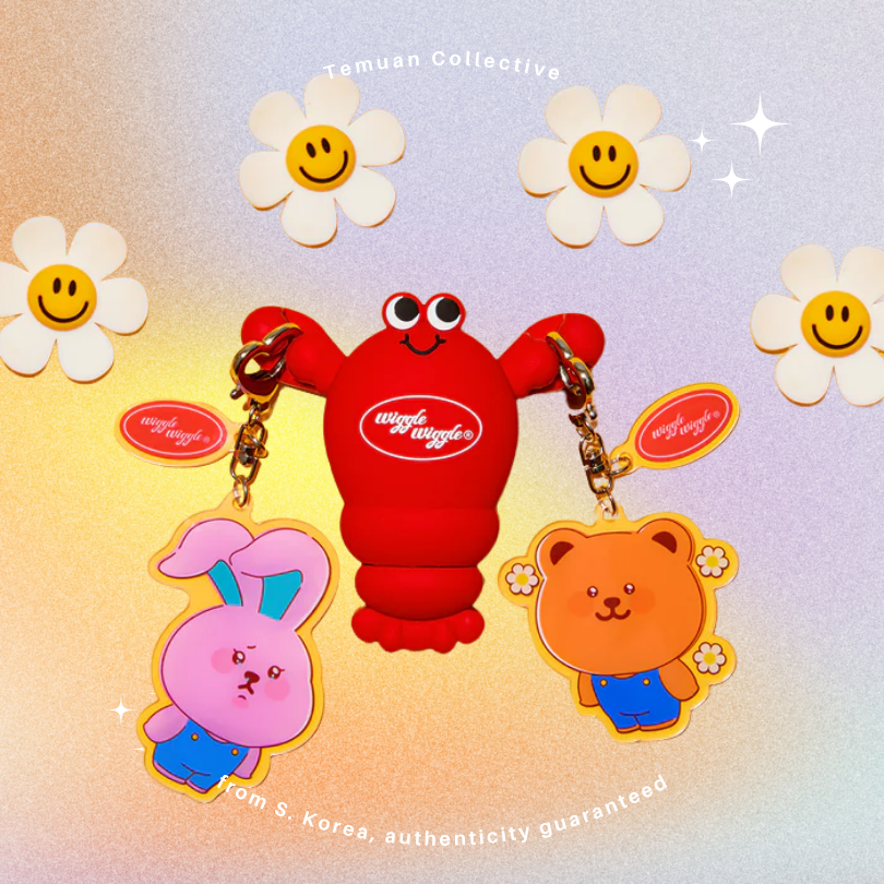 Wiggle Wiggle Acrylic Random Keyring