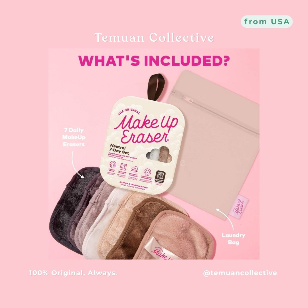 The Original MakeUp Eraser Neutral Collection Sets with Laundry Bag