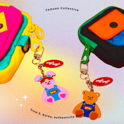 Wiggle Wiggle Metal Charm Keyring