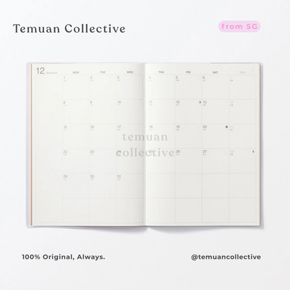 MUJI Japan Kraft Monthly and Weekly