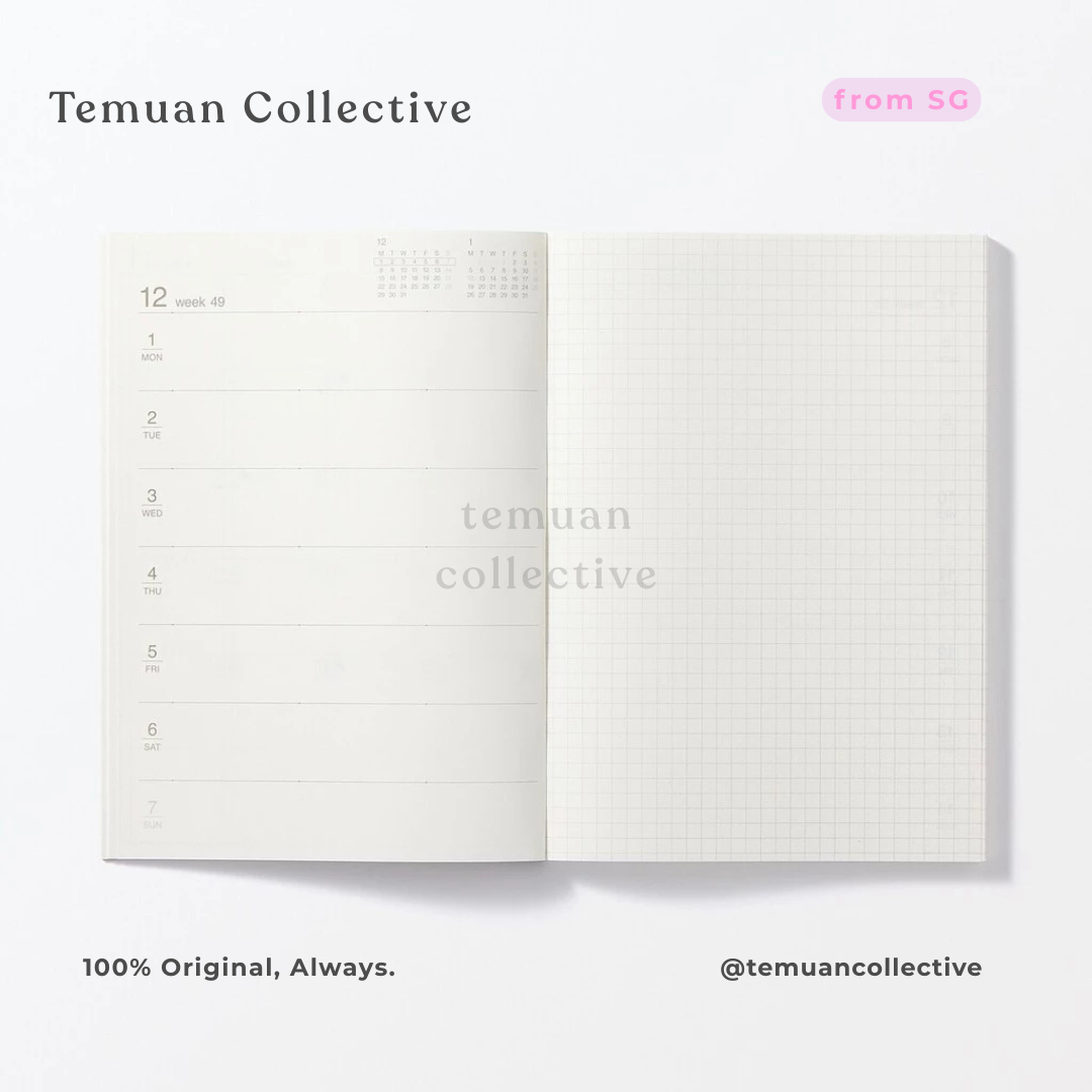 MUJI Japan Kraft Monthly and Weekly