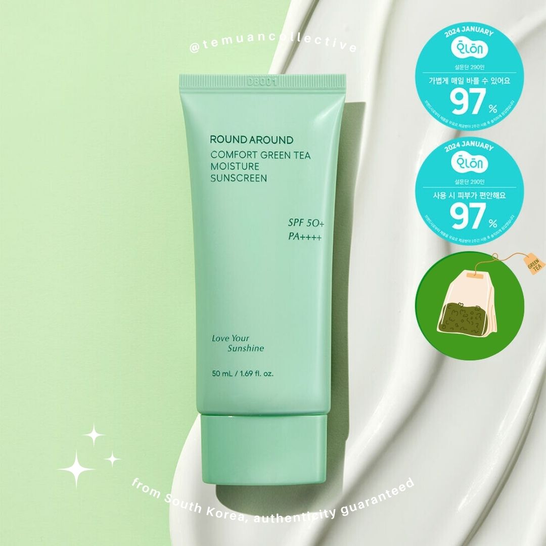 ROUND A'ROUND Comfort Green Tea Moisture Sunscreen 50mL