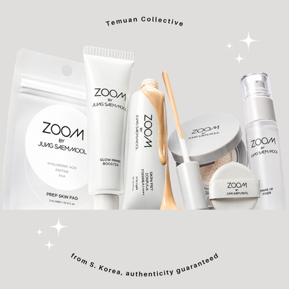 ZOOM by JUNG SAEM MOOL Sebum Down Cushion, Glossy Up Cushion, Tone Prep Booster & Makeup Fixer