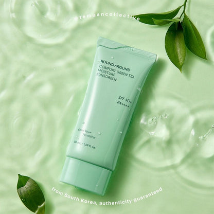 ROUND A'ROUND Comfort Green Tea Moisture Sunscreen 50mL