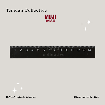 MUJI Double Sided Ruler & Acrylic Ruler 15cm