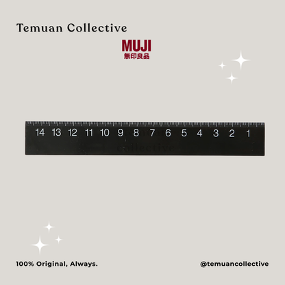 MUJI Double Sided Ruler & Acrylic Ruler 15cm