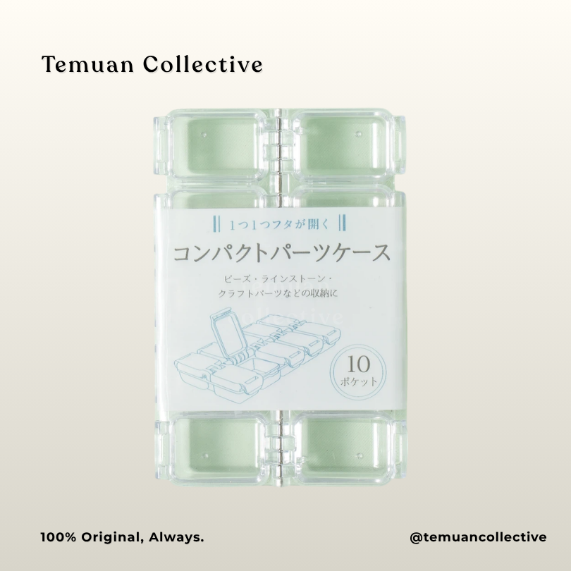 Clear 10-Compartment Compact Section Case