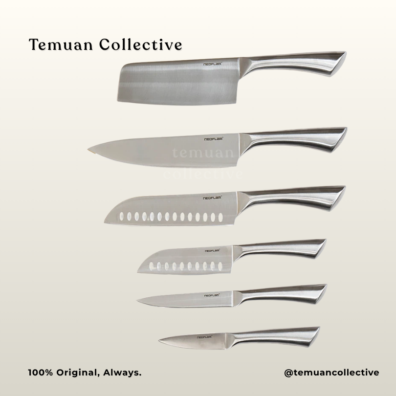 Neoflam All-Stainless Steel Excessive / Paring Knife / Steel Knife / Chinese Chef's Knife / Santoku