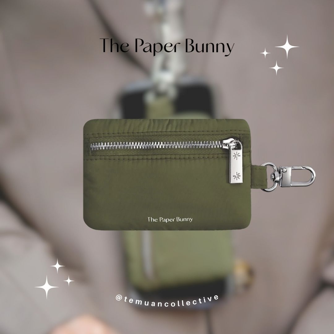 The Paper Bunny Commuter Phone Strap and Puffer Card Pouch Set