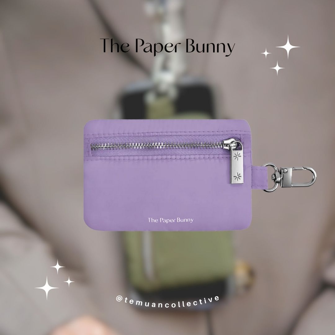 The Paper Bunny Commuter Phone Strap and Puffer Card Pouch Set