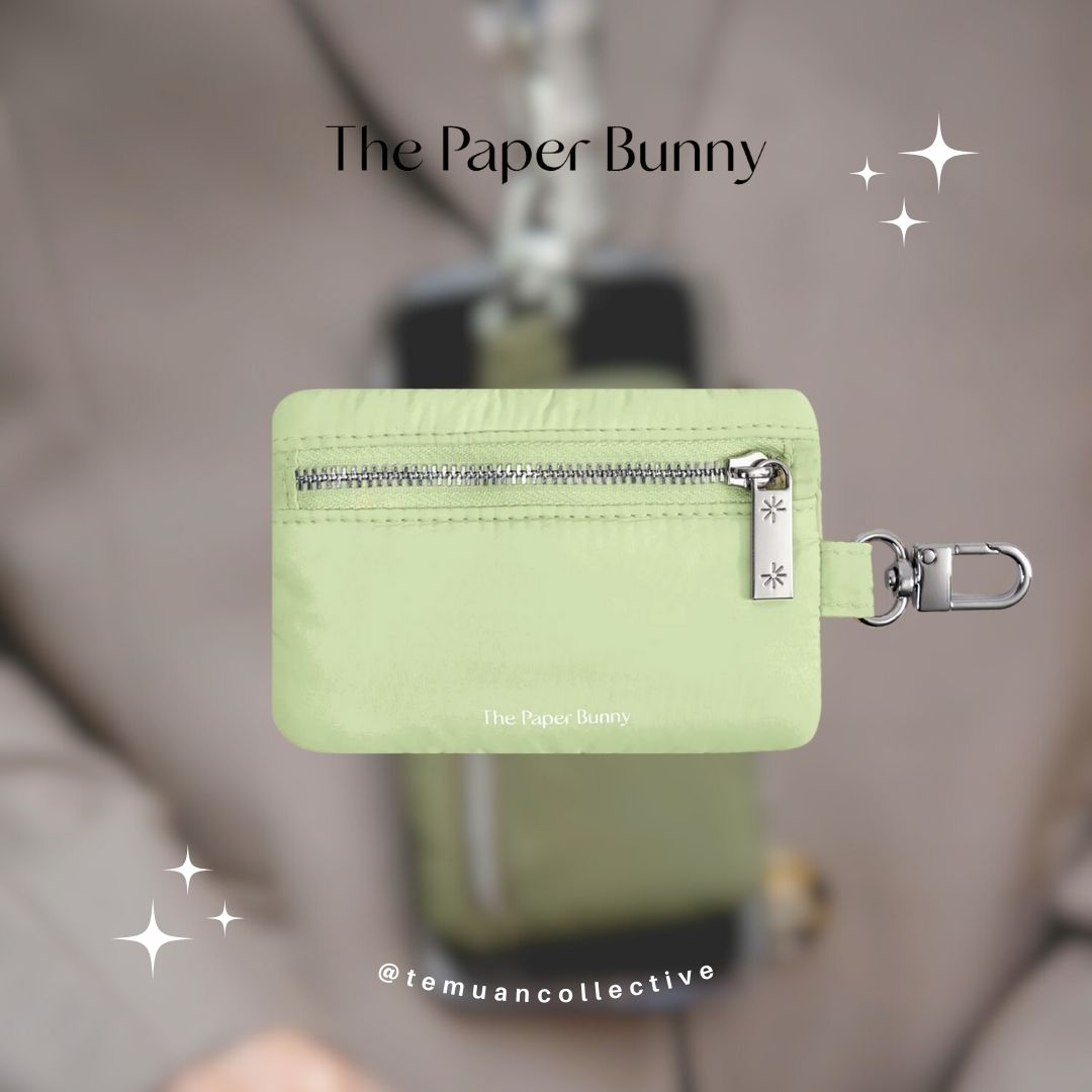 The Paper Bunny Commuter Phone Strap and Puffer Card Pouch Set