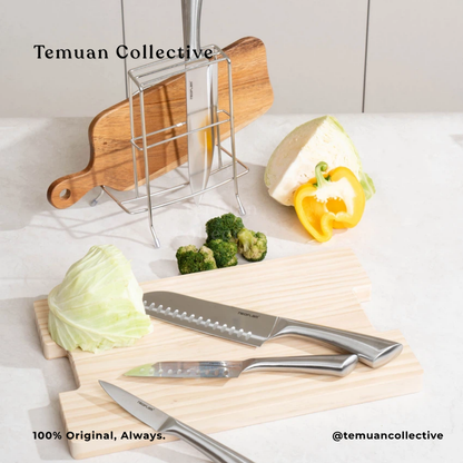 Neoflam All-Stainless Steel Excessive / Paring Knife / Steel Knife / Chinese Chef's Knife / Santoku