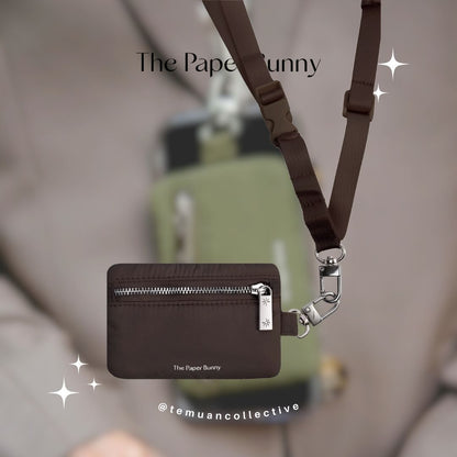 The Paper Bunny Commuter Phone Strap and Puffer Card Pouch Set