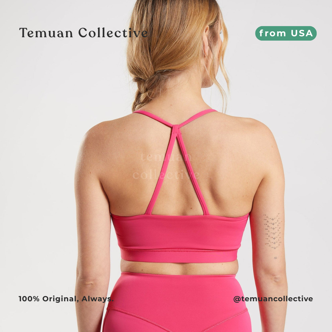 Gymshark Studio Sports Bra Hibiscus Pink