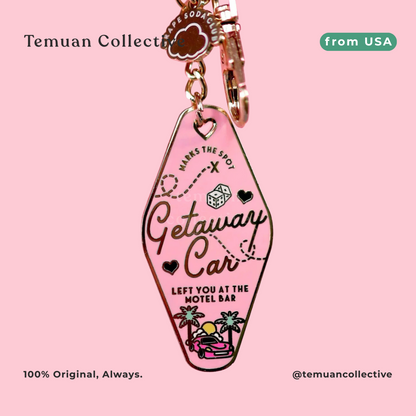 Taylor Swift Getaway Car Motel Keychain