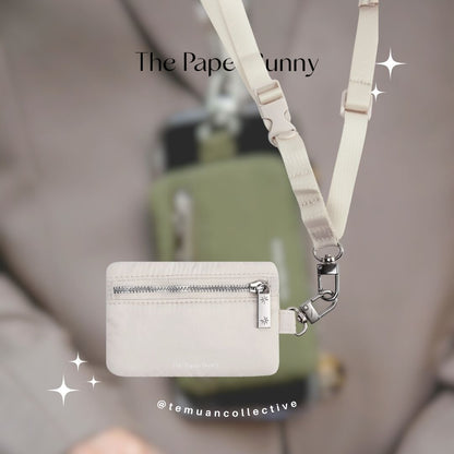 The Paper Bunny Commuter Phone Strap and Puffer Card Pouch Set