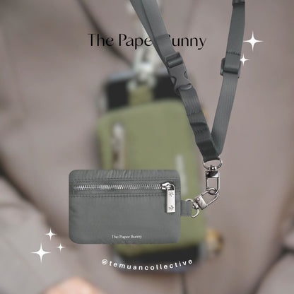 The Paper Bunny Commuter Phone Strap and Puffer Card Pouch Set