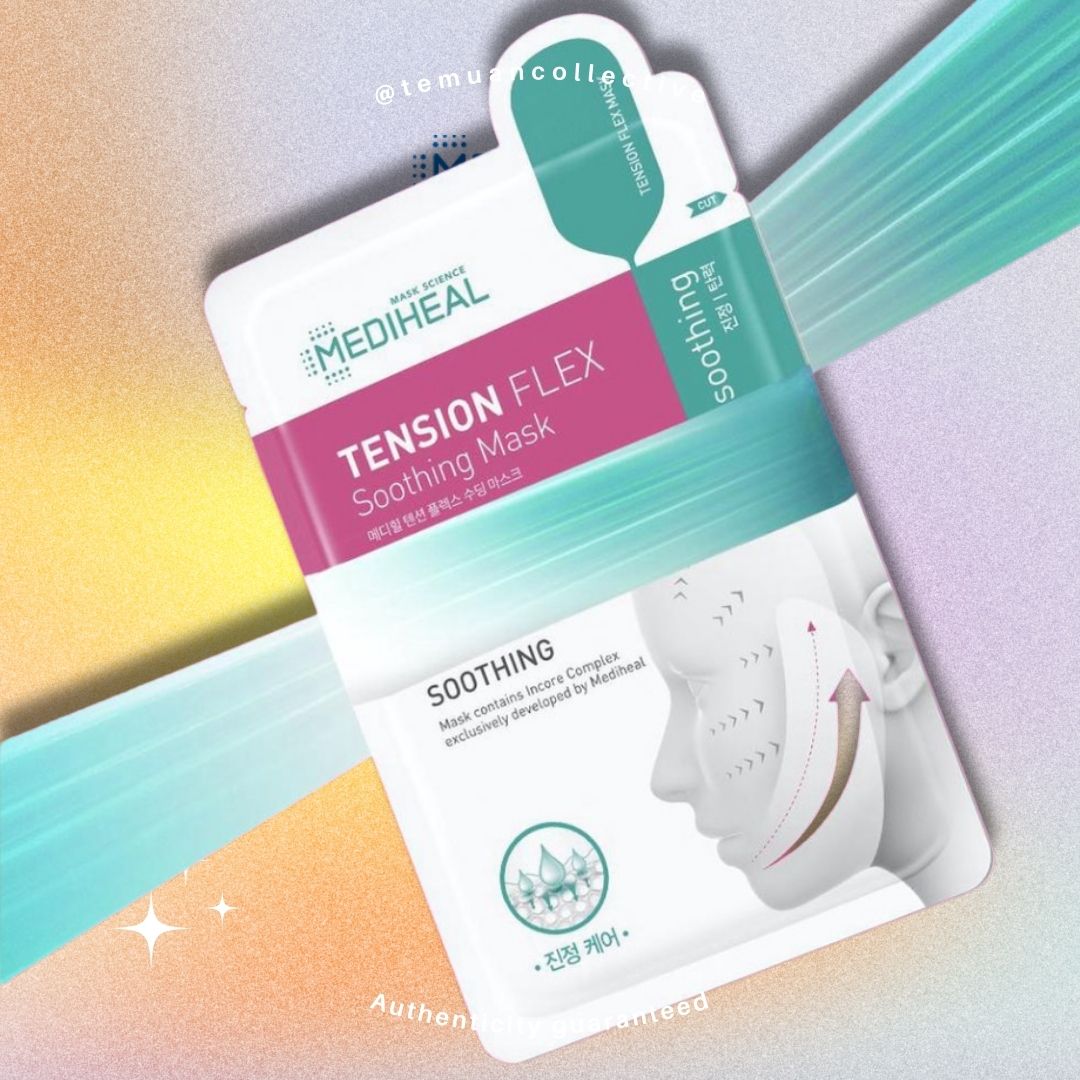 MEDIHEAL Tension Flex Soothing Hydra Mask - MEDI HEAL Face Lifting Aging Incore Complex Face Masks - Hydra