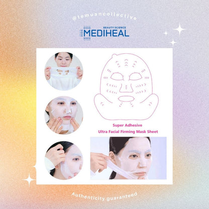 MEDIHEAL Tension Flex Soothing Hydra Mask - MEDI HEAL Face Lifting Aging Incore Complex Face Masks - Hydra