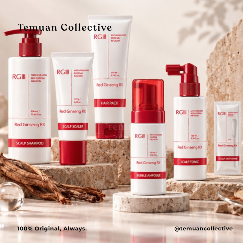 RGIII Red Ginseng RX Tonic Hair / Scalp Shampoo / Bubble Ampoule / Scalp Scaler