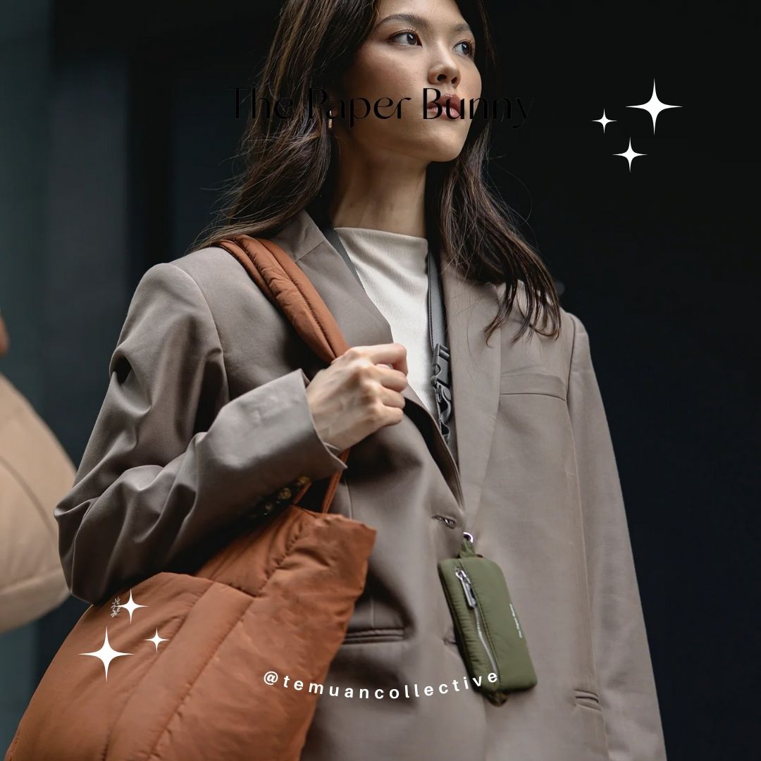 The Paper Bunny Puffer Shopper Bag