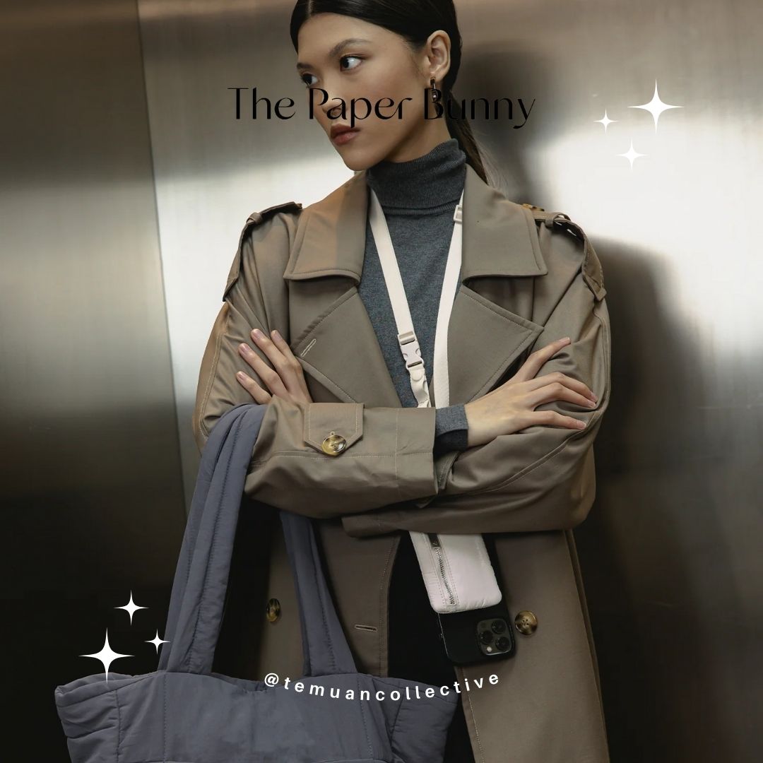 The Paper Bunny Puffer Shopper Bag