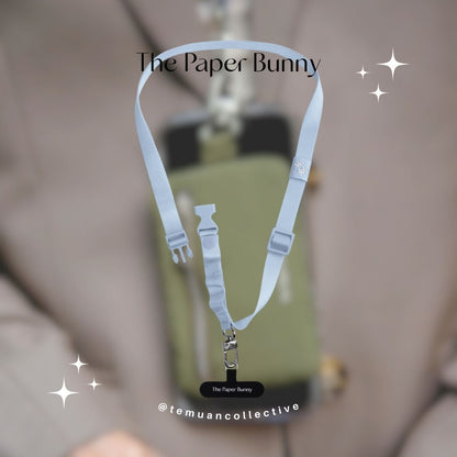 The Paper Bunny Commuter Phone Strap and Puffer Card Pouch Set