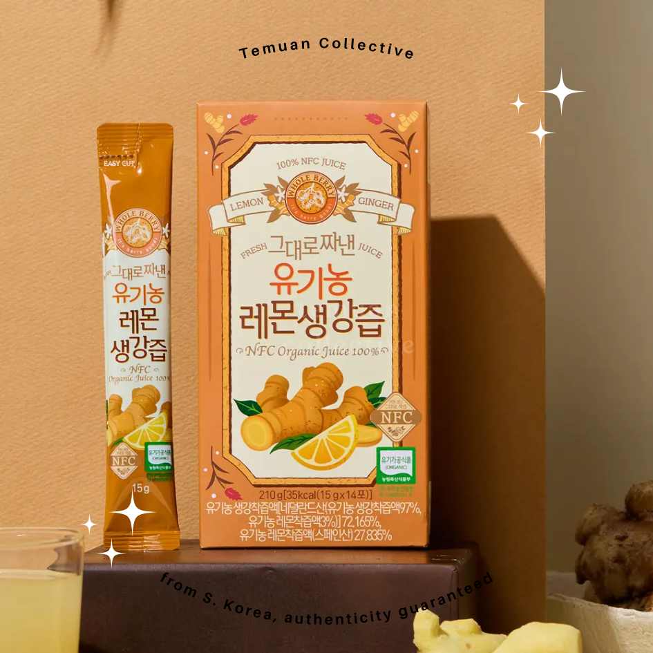 Wholeberry Organic Lemon Juice & Organic Lemon Ginger
